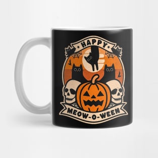 Happy Meow O Ween Halloween Cat Lovers Mug